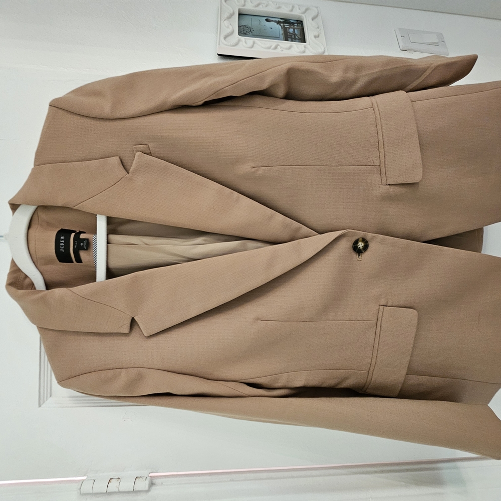 J Crew Tan Blazer with Single Button